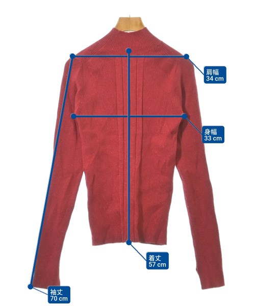 emmi（エミ）ニット・セーター 赤 サイズ:F レディース/2200619081041