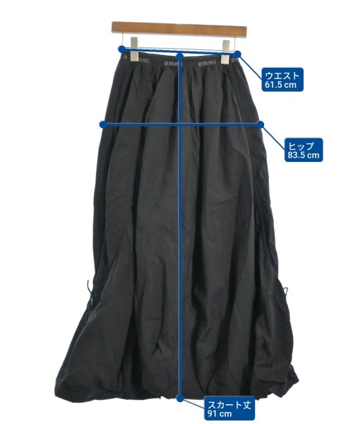 emmi（エミ）ロング・マキシ丈スカート 黒 サイズ:1(S位) レディース/2200610665028