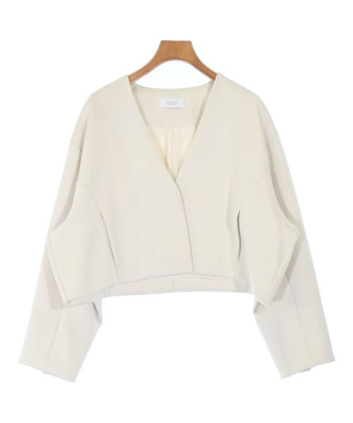 emmi(エミ)ノーカラージャケット 白 サイズ:0(XS位)/2200658013065