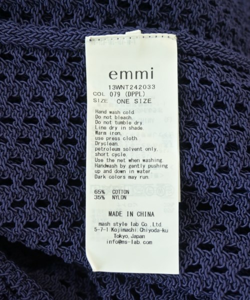emmi（エミ）ニット・セーター 紺 サイズ:F レディース/2200711765085