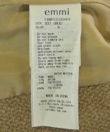 emmi（エミ）テーラードジャケット ベージュ サイズ:0(XS位) レディース/2200716184010