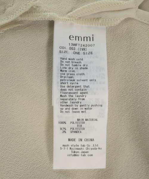 emmi（エミ）ノースリーブ ベージュ サイズ:F レディース/2200721411095