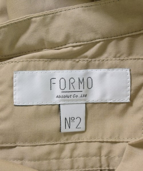 FORMO（フォルモ）シャツワンピース ベージュ サイズ:-(M位) レディース/2200705610032