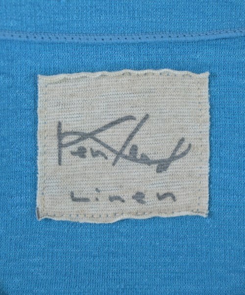 KENLAND LINEN（ケンランドリネン）ノーカラージャケット 青 サイズ:S/M レディース/2200699671026