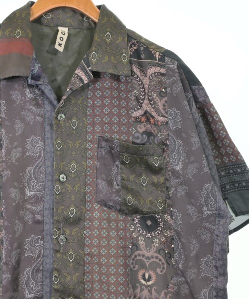 KOOI（コーイ）カジュアルシャツ カーキ サイズ:L メンズ/2200618034109