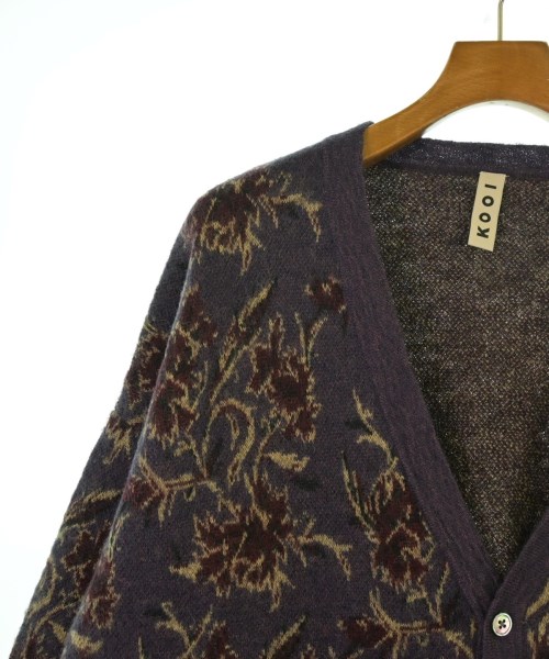 KOOI（コーイ）カーディガン 紫 サイズ:2(M位) メンズ/2200653357201