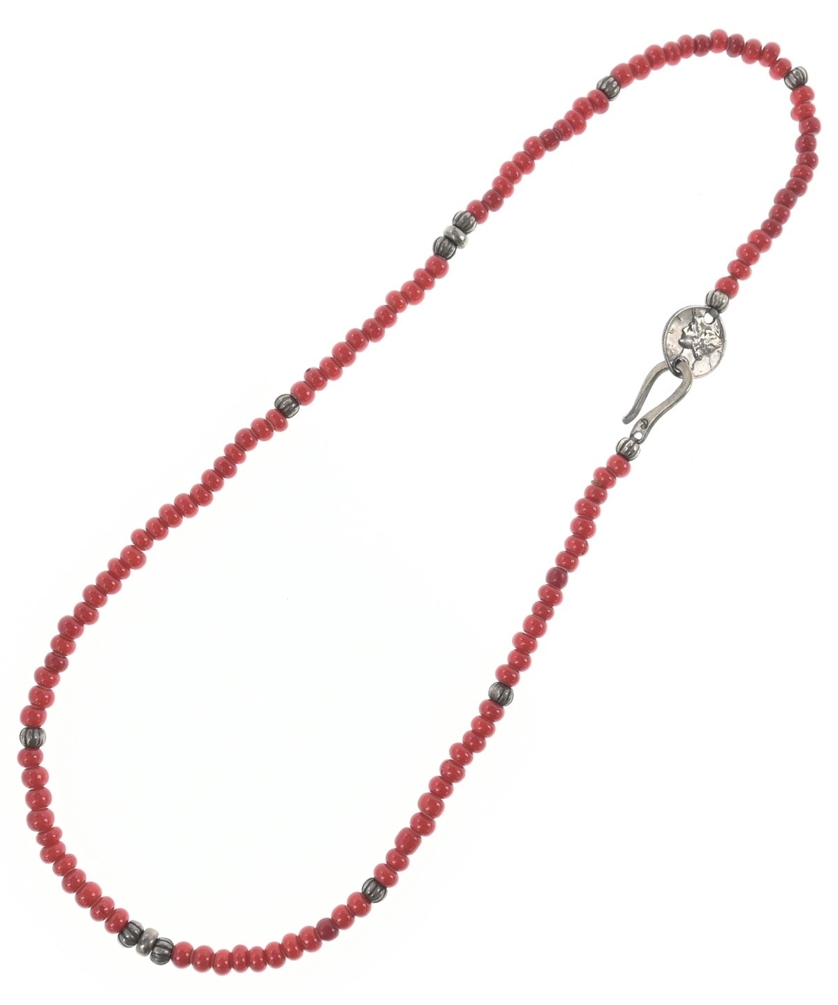 LARRY SMITH（ラリースミス）ネックレス 赤 サイズ:- メンズ