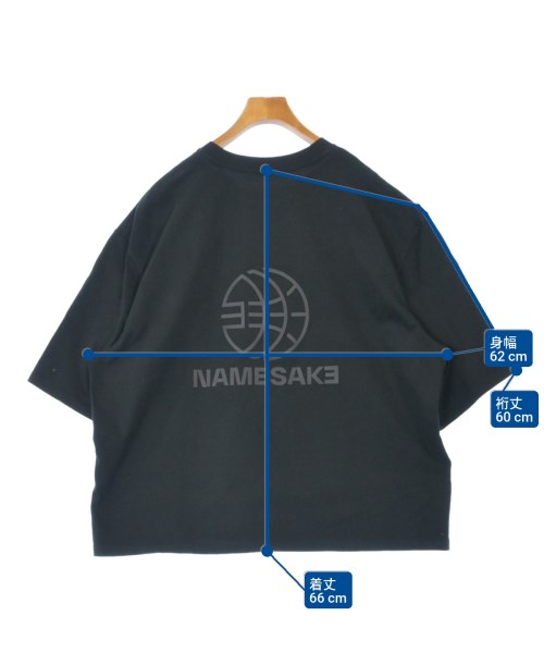 NAMESAKE（ネイムセイク）Tシャツ・カットソー 黒 サイズ:XS メンズ/2200643218017