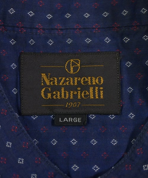 Nazareno Gabrielli（ナザレノガブリエ）カジュアルシャツ 紺 サイズ:L メンズ/2200725772048