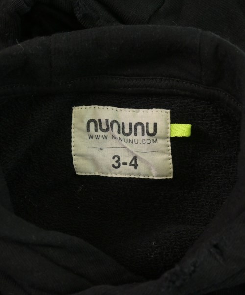 nununu（ヌヌヌ）パーカー 黒 サイズ:100(3T-4T) キッズ/2200610424205