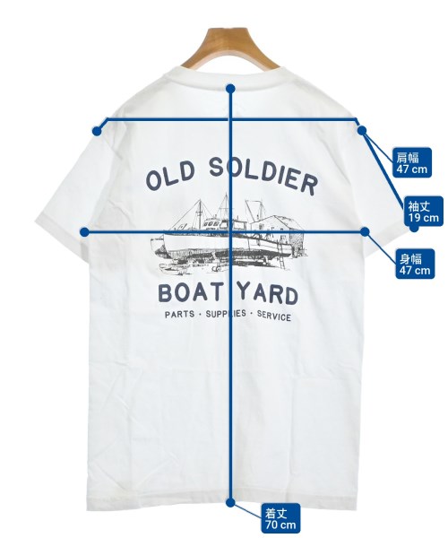 OLD SOLDIER（オールドソルジャー）Tシャツ・カットソー 白 サイズ:M メンズ/2200685687031