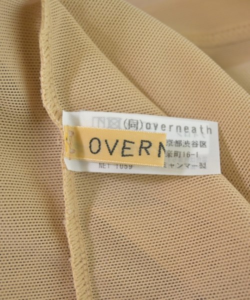 OVERNEATH（オーバーニース）カジュアルシャツ ベージュ サイズ:S レディース/2200658171048