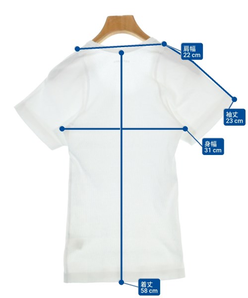 OVERNEATH（オーバーニース）Tシャツ・カットソー 白 サイズ:S レディース/2200624539278