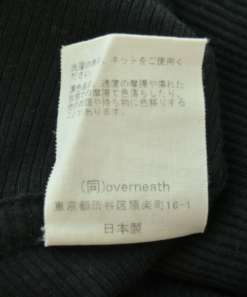 OVERNEATH（オーバーニース）Tシャツ・カットソー 黒 サイズ:M レディース/2200733824067