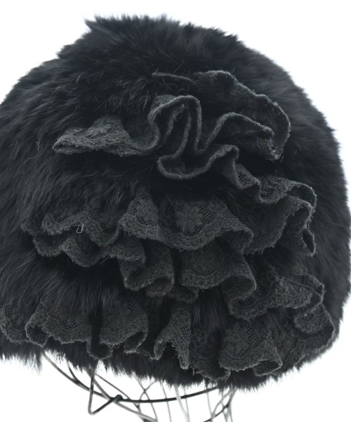 StretchFur（ストレッチファー）ニットキャップ・ビーニー 黒 サイズ:- レディース/2200639399010