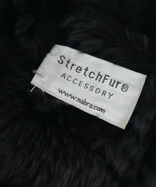 StretchFur（ストレッチファー）マフラー 黒 サイズ:- レディース/2200659468086