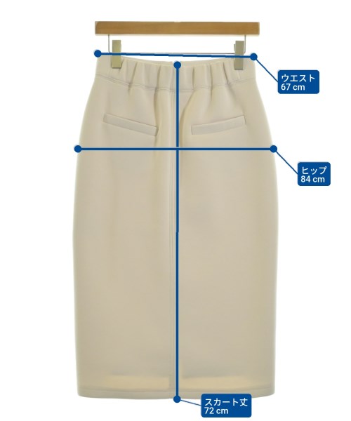 SYSORUS（シソラス）ロング・マキシ丈スカート 白 サイズ:38(M位) レディース/2200662450047