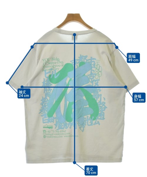 VOU（ボウ）Tシャツ・カットソー 白 サイズ:XL メンズ/2200702984037