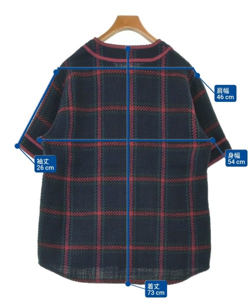 EMOTIONALLY UNAVAILABLE（エモーショナリーアンアベイラブル）カジュアルシャツ 紺 サイズ:L メンズ/2200657132224