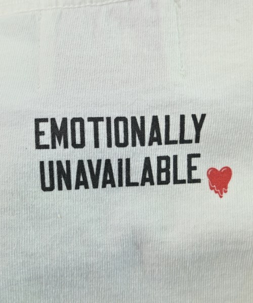 EMOTIONALLY UNAVAILABLE（エモーショナリーアンアベイラブル）Tシャツ・カットソー 白 サイズ:S メンズ/2200653768113