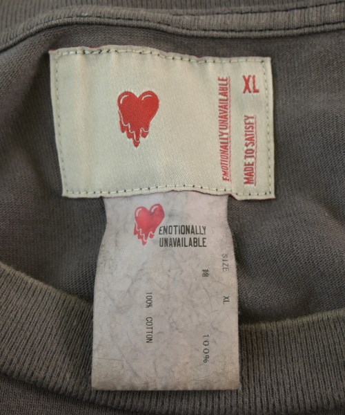 EMOTIONALLY UNAVAILABLE（エモーショナリーアンアベイラブル）Tシャツ・カットソー 茶 サイズ:XL メンズ/2200721092072