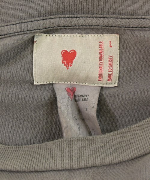 EMOTIONALLY UNAVAILABLE（エモーショナリーアンアベイラブル）Tシャツ・カットソー 茶 サイズ:L メンズ/2200690451122