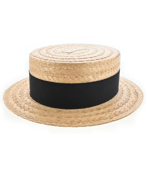 FUJI HAT（フジハット）ストローハット ベージュ サイズ:L レディース/2200719497292
