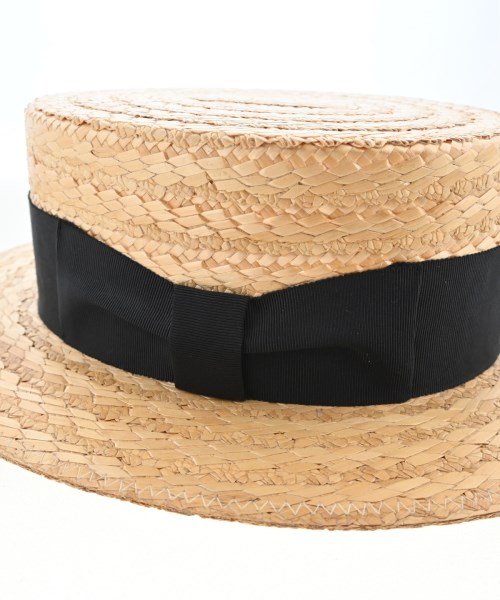 FUJI HAT（フジハット）ストローハット ベージュ サイズ:L レディース/2200719497292