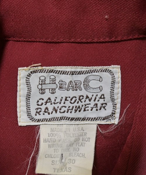 H BAR C（エイチバーシー）カジュアルシャツ 赤 サイズ:30(L位) レディース/2200621004014