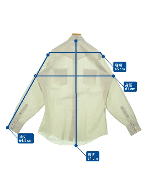 H BAR C（エイチバーシー）カジュアルシャツ 白 サイズ:16 1/2(XL位) メンズ/2200649948017