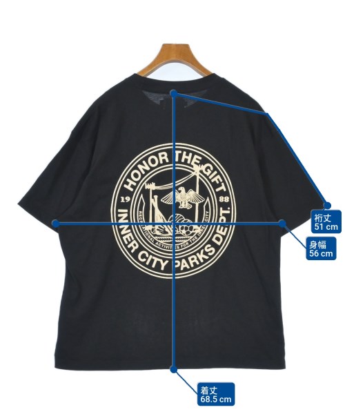 HONOR THE GIFT（オナーザギフト）Tシャツ・カットソー 黒 サイズ:L メンズ/2200610791062