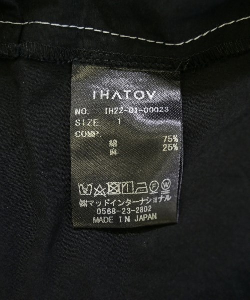 IHATOV（イーハトーヴ）ワンピース 黒 サイズ:1(S位) レディース/2200705573030