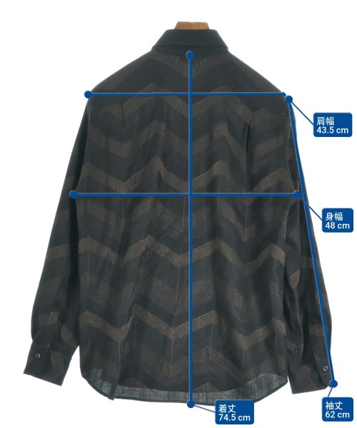 IRENISA（イレニサ）カジュアルシャツ 黒 サイズ:2(M位) メンズ/2200612527270