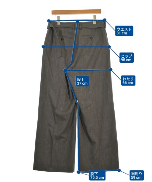 IRENISA（イレニサ）スラックス 茶 サイズ:3(L位) メンズ/2200672296017