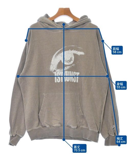 ISTKUNST（イストクンスト）パーカー 茶 サイズ:L メンズ/2200617652021