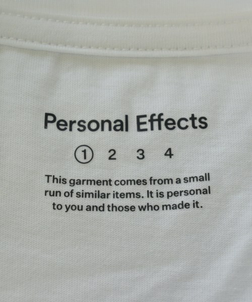 Personal Effects（パーソナルエフェクツ）Tシャツ・カットソー 白 サイズ:1(S位) レディース/2200617070160