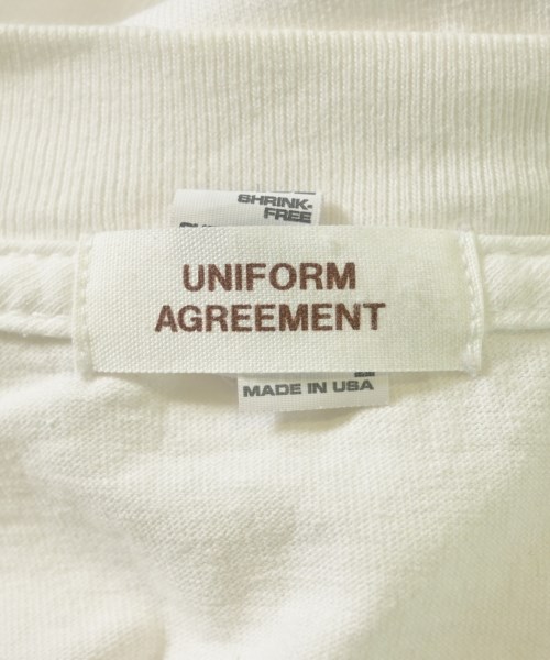 UNIFORM AGREEMENT（ユニフォームアグリーメント）Tシャツ・カットソー 白 サイズ:L メンズ/2200614362039