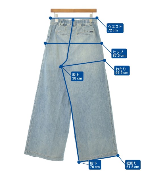 yunahica（ユナヒカ）デニムパンツ 青 サイズ:2(M位) レディース/2200651725156