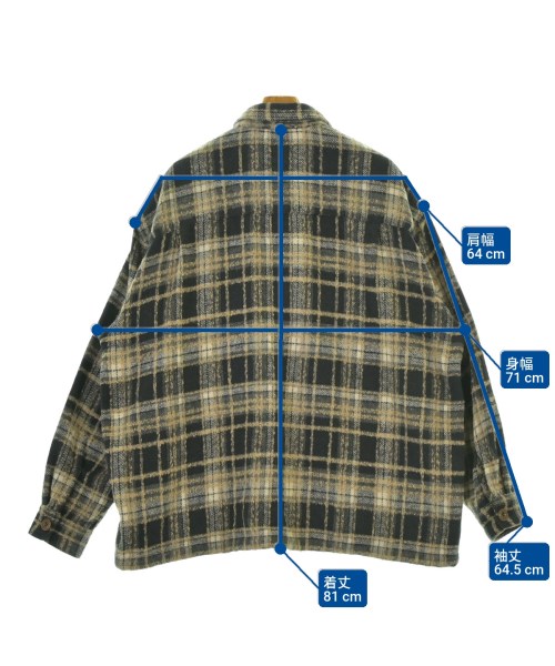 AOZORA BLUE HEAVEN（アオゾラブルーヘブン）カジュアルシャツ グレー サイズ:4(XXL位) メンズ/2200676521016