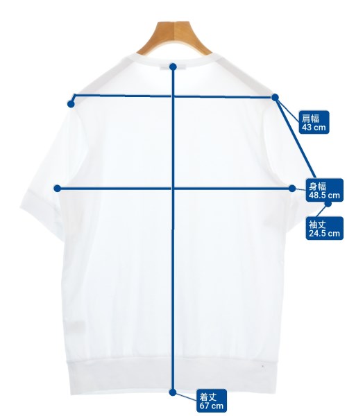 ANTICIPO（アンティーチポ）Tシャツ・カットソー 白 サイズ:42(XS位) メンズ/2200681907041