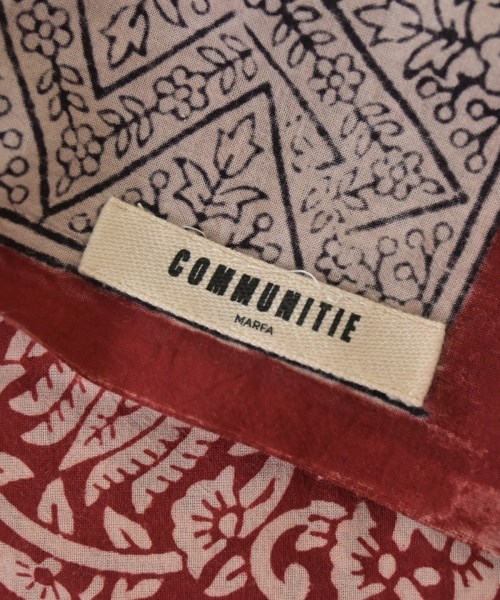 Communitie Marfa（コミュニティマーファ）ストール 赤 サイズ:- レディース/2200687695089