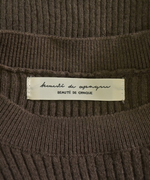 BEAUTE DE OPAQUE（ボーテドオペーク）ニット・セーター 茶 サイズ:38/M レディース/2200670876044