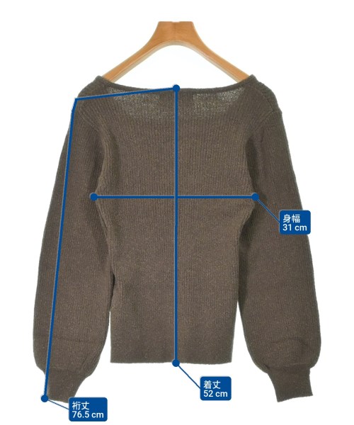 BEAUTE DE OPAQUE（ボーテドオペーク）ニット・セーター 茶 サイズ:S レディース/2200661287033