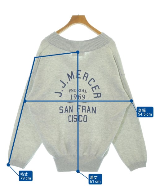 J.J. Mercer（ジェージェーマーサー）スウェット グレー サイズ:F レディース/2200670037063