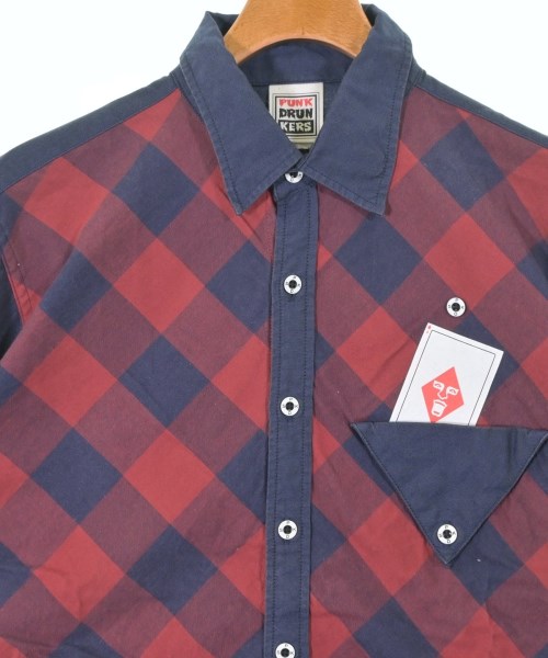 PUNK DRUNKERS（パンクドランカーズ）カジュアルシャツ 赤 サイズ:-(M位) メンズ/2200615530093