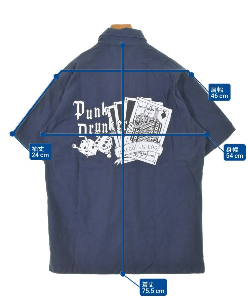 PUNK DRUNKERS（パンクドランカーズ）カジュアルシャツ 赤 サイズ:-(M位) メンズ/2200615530093