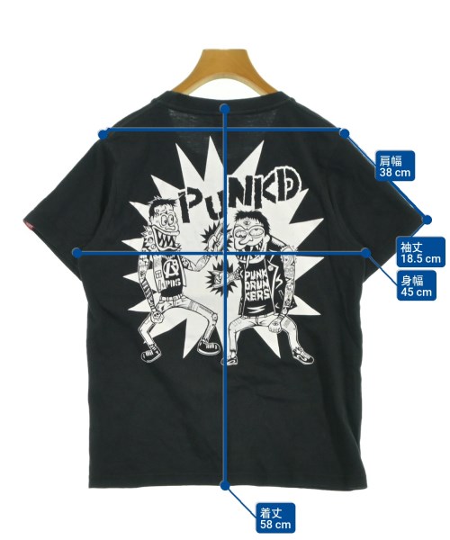 PUNK DRUNKERS（パンクドランカーズ）Tシャツ・カットソー 黒 サイズ:-(S位) レディース/2200605007048