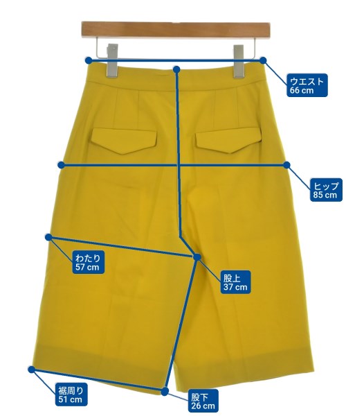 MARIA McMANUS（マリアマクマナス）ショートパンツ 黄 サイズ:0(XS位) レディース/2200631195863