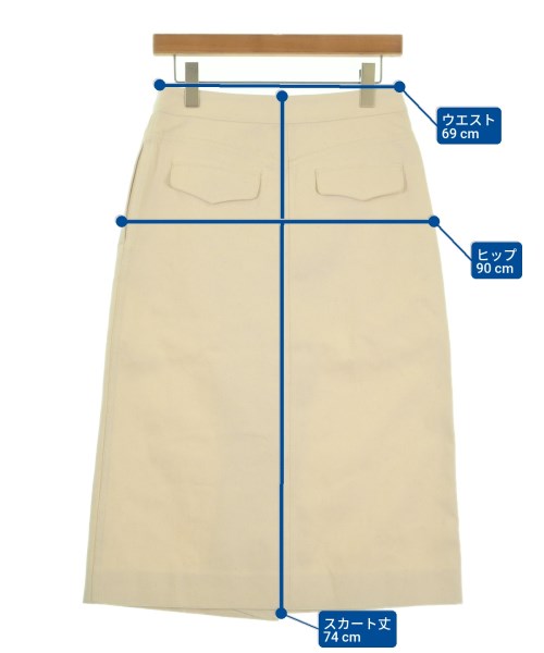 MARIA McMANUS（マリアマクマナス）ロング・マキシ丈スカート 白 サイズ:2(M位) レディース/2200631204176