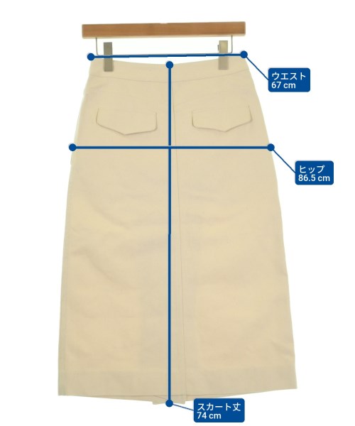 MARIA McMANUS（マリアマクマナス）ロング・マキシ丈スカート 白 サイズ:S レディース/2200631204183